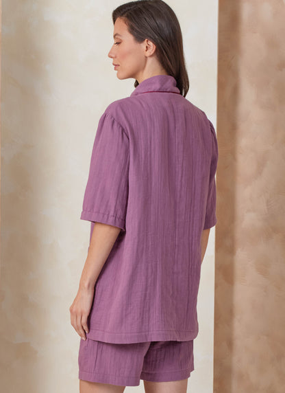 Vogue Patterns V2168 pattern envelope showing unisex pyjamas and robe designs