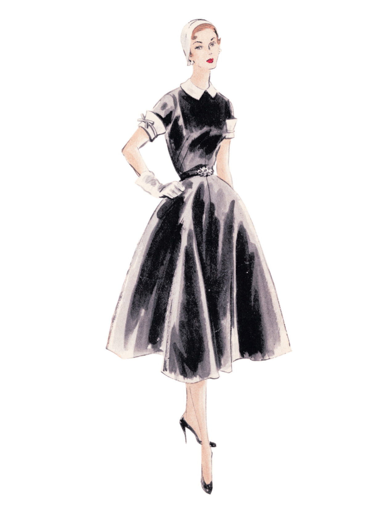 Vogue Patterns V2170 pattern envelope showing vintage 1953 dress designs