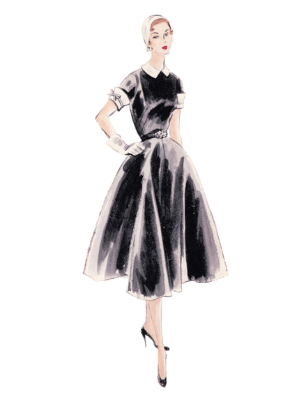 Vogue Patterns V2170 pattern envelope showing vintage 1953 dress designs