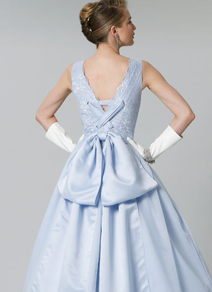 Vogue Patterns V8729 pattern envelope showing square neck dress designs