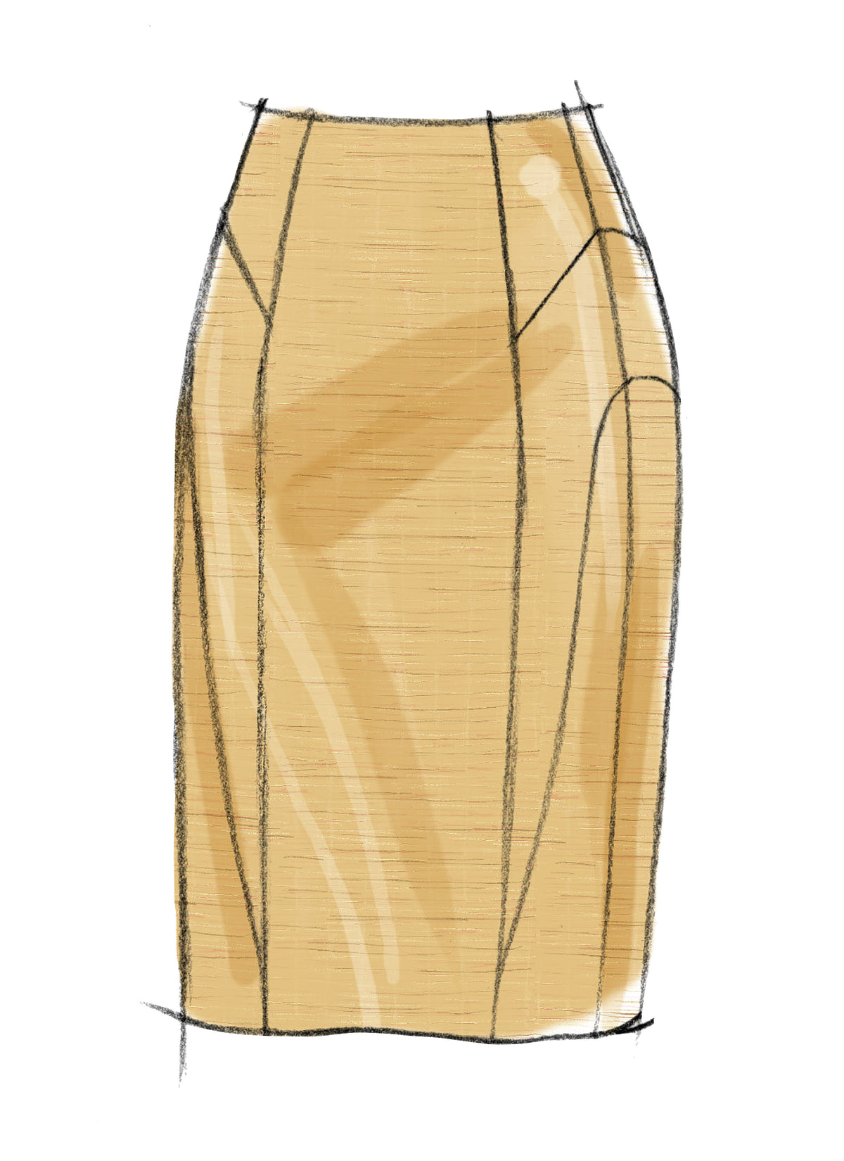 Vogue Patterns V8750 pattern envelope showing skirts designs