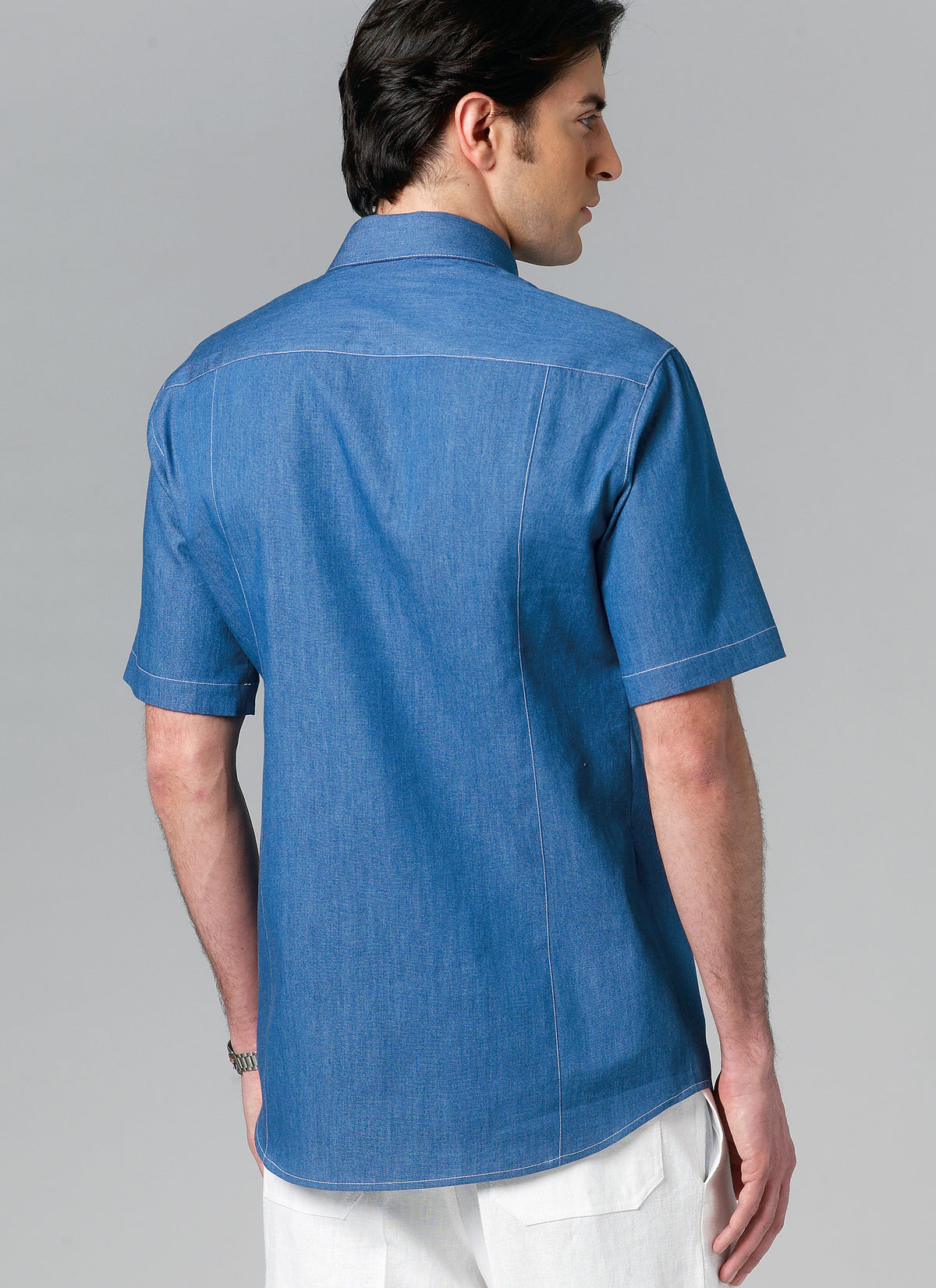 Vogue Patterns V8759 pattern envelope showing men's fitted shirt designs