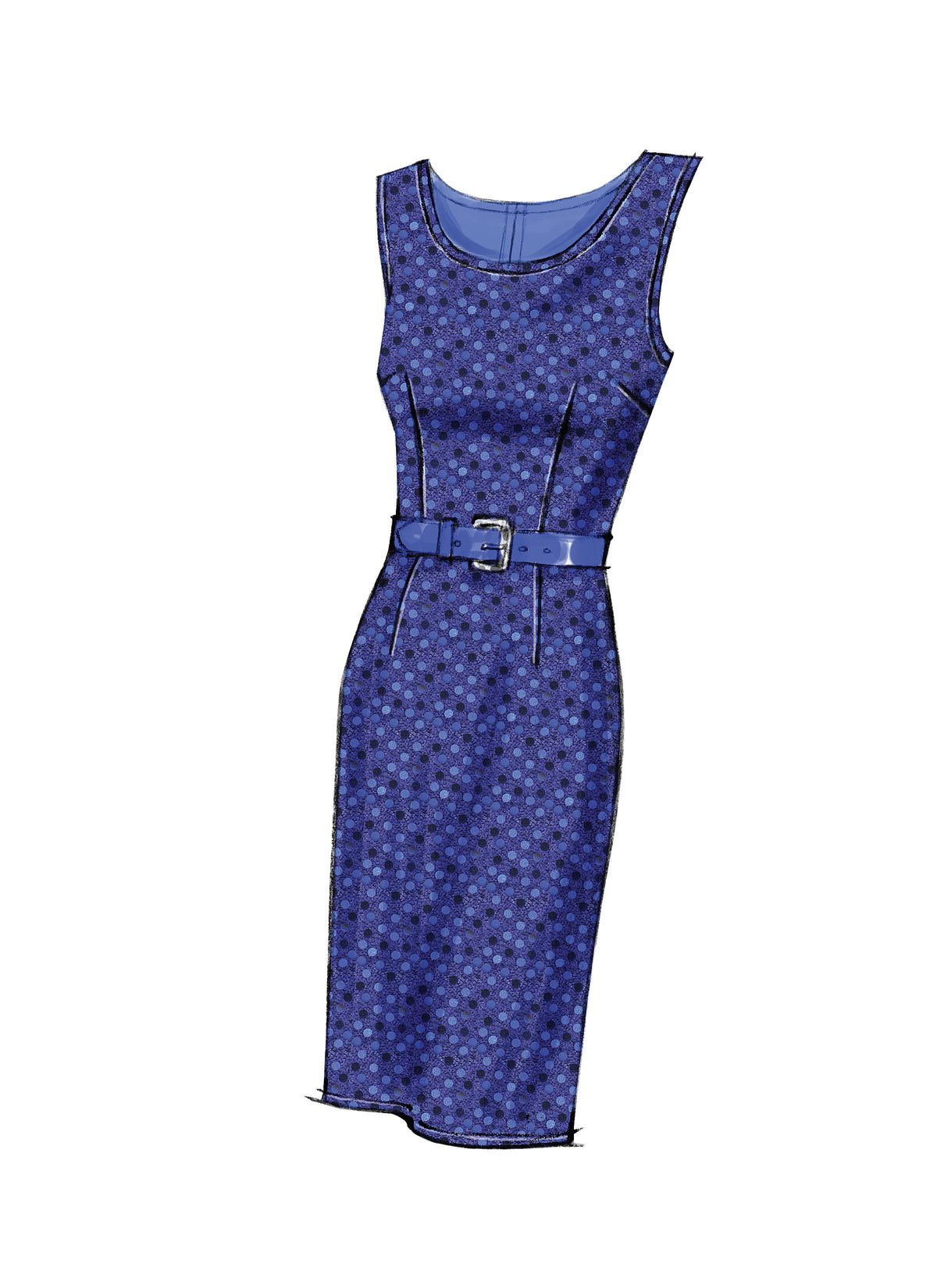 Vogue Patterns V8766 pattern envelope showing lined dress designs