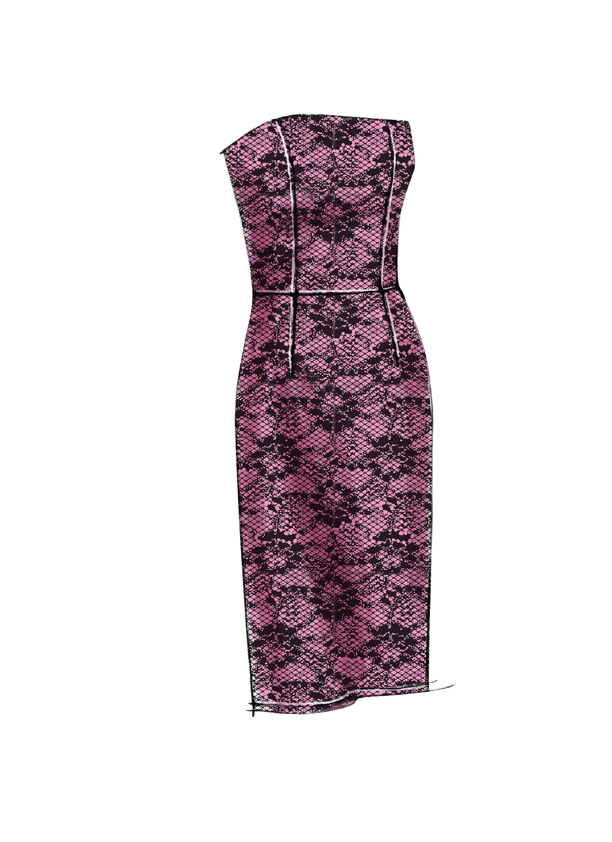 Vogue Patterns V8766 pattern envelope showing lined dress designs