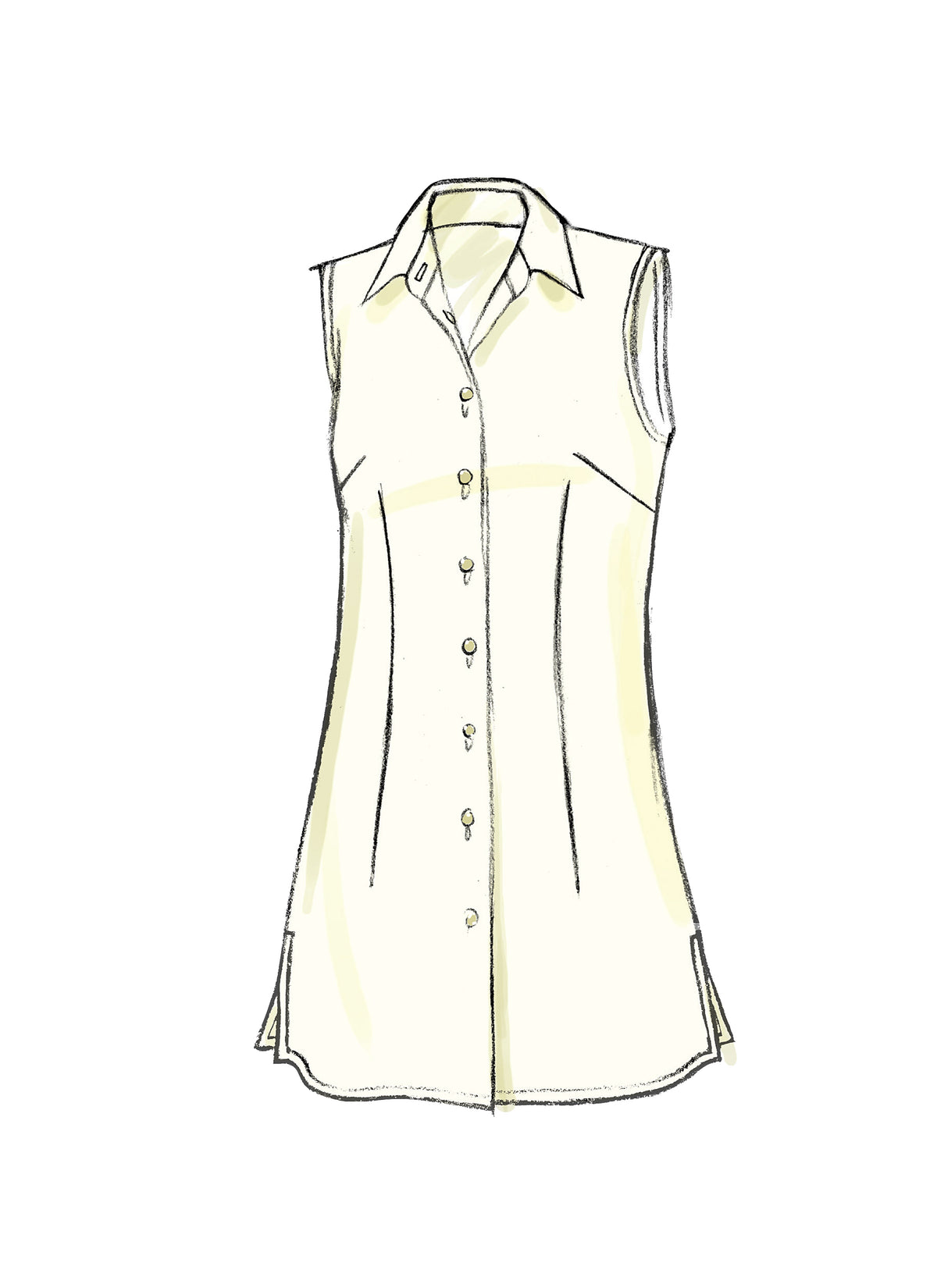 Vogue Patterns V8772 pattern envelope showing fitted blouse designs