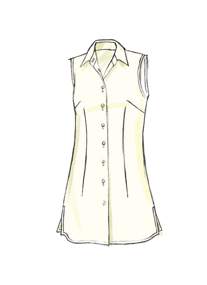 Vogue Patterns V8772 pattern envelope showing fitted blouse designs