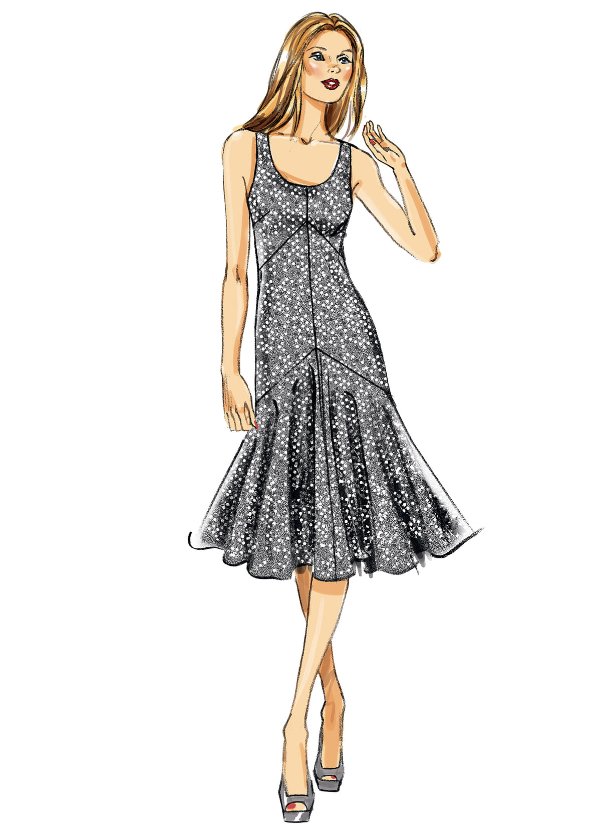 Vogue Patterns V8814 pattern envelope showing special occasion dress designs
