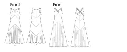 Vogue Patterns V8814 pattern envelope showing special occasion dress designs