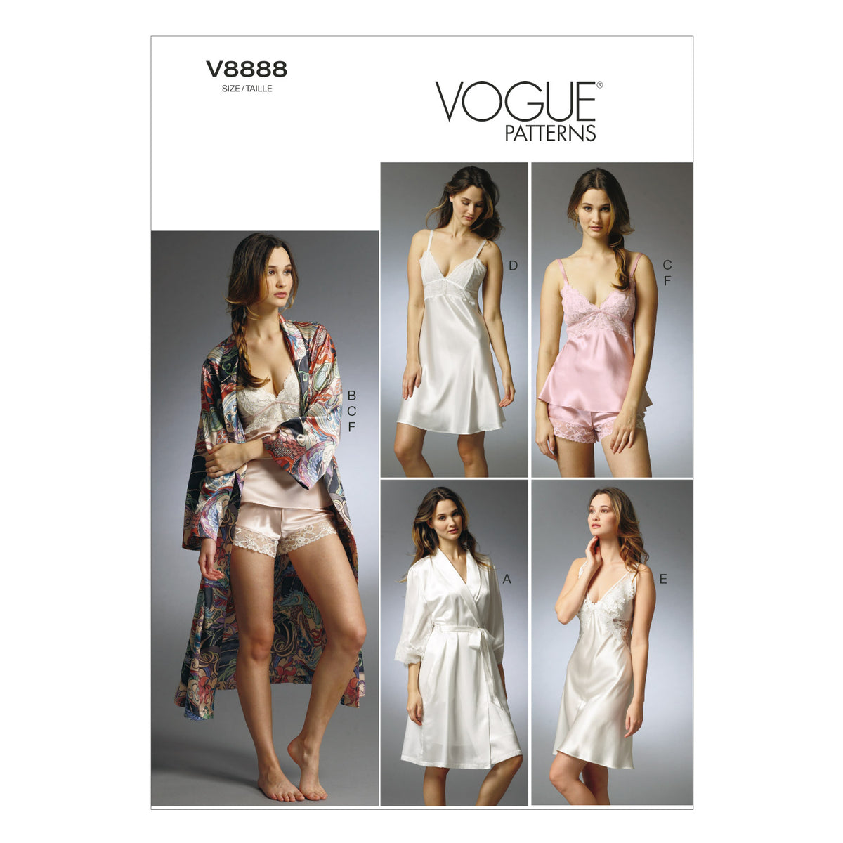 Vogue Patterns V8888 robe sewing pattern envelope