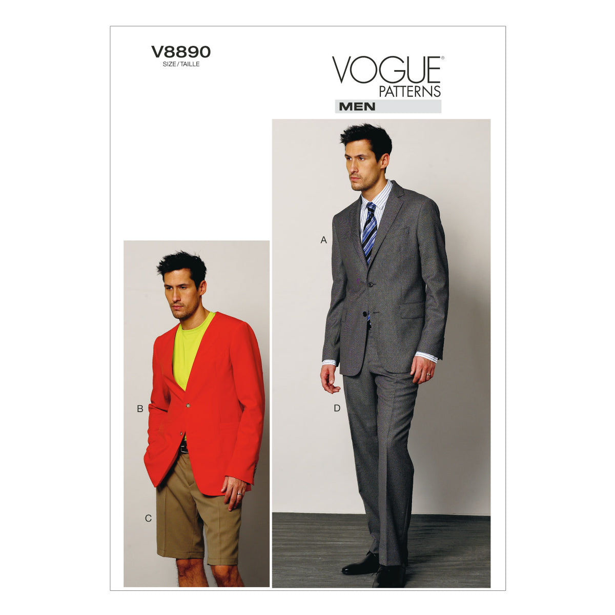 Vogue Patterns V8890 jacket sewing pattern envelope