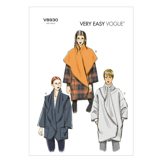 Vogue Patterns V8930 jacket sewing pattern envelope