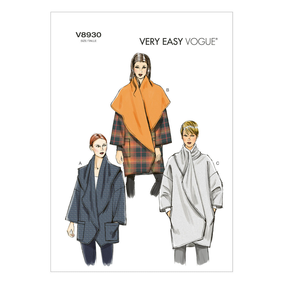 Vogue Patterns V8930 jacket sewing pattern envelope