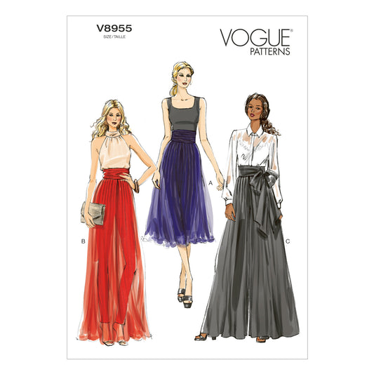 Vogue Patterns V8955 trousers sewing pattern envelope