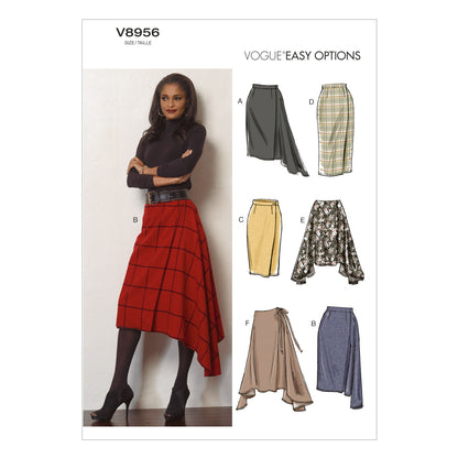 Vogue Patterns V8956 skirt sewing pattern envelope