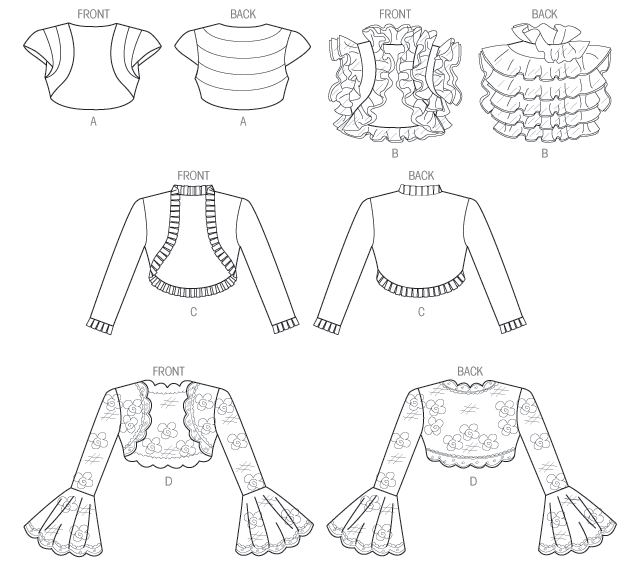 Vogue Patterns V8957 bolero sewing pattern envelope