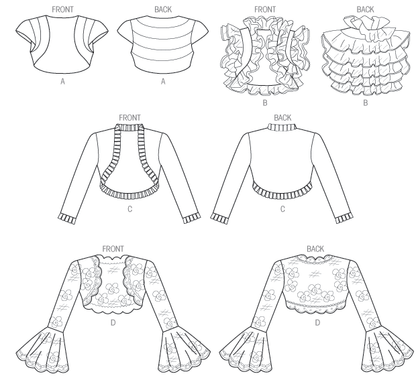 Vogue Patterns V8957 bolero sewing pattern envelope
