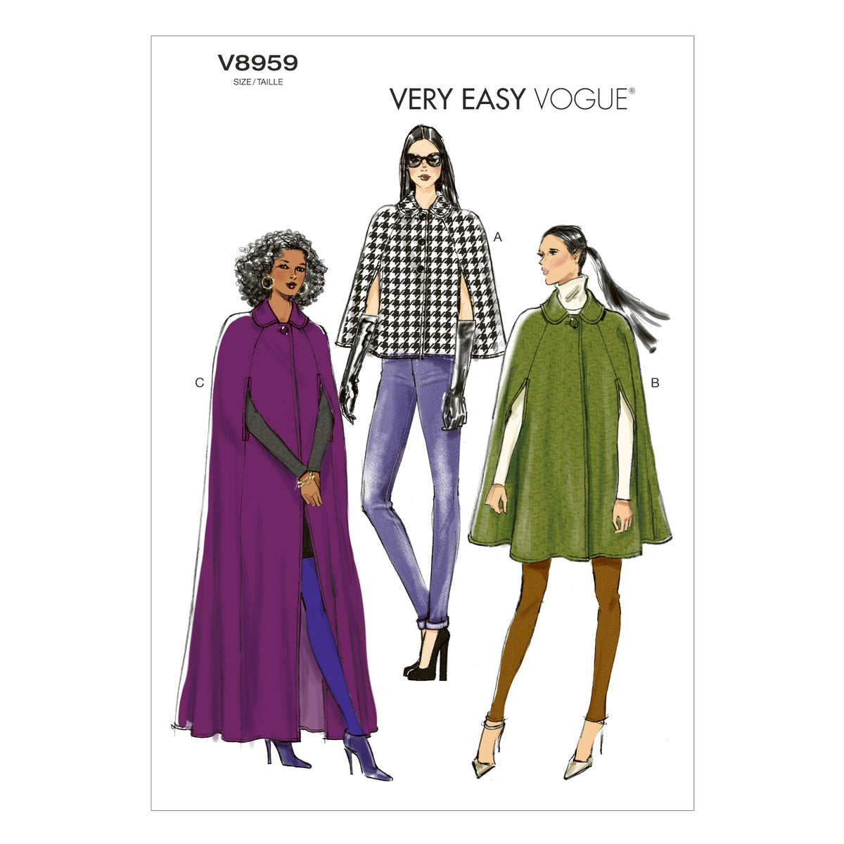 Vogue Patterns V8959 cape sewing pattern envelope