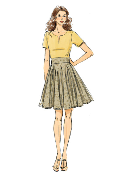 Vogue Patterns V8980 skirt sewing pattern envelope