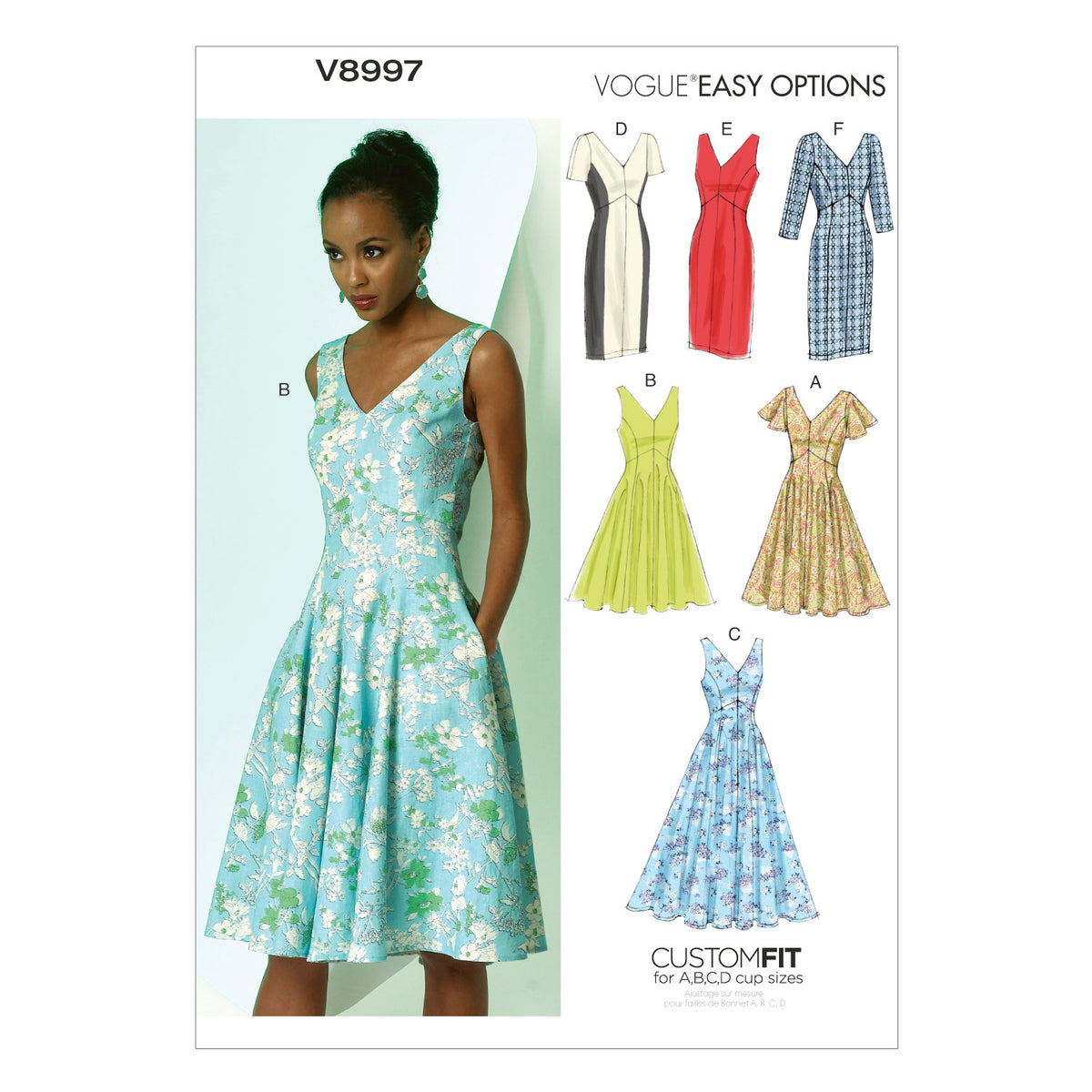 Vogue Patterns V8997 dress sewing pattern envelope