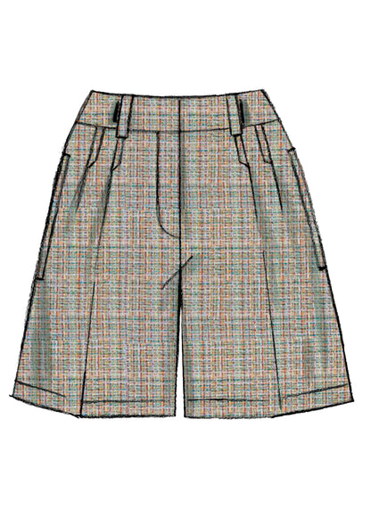 Vogue Patterns V9008 shorts sewing pattern envelope