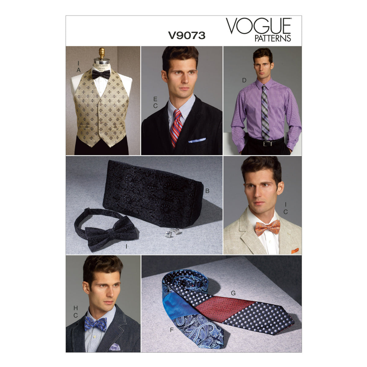 Vogue Patterns V9073 waistcoat sewing pattern envelope