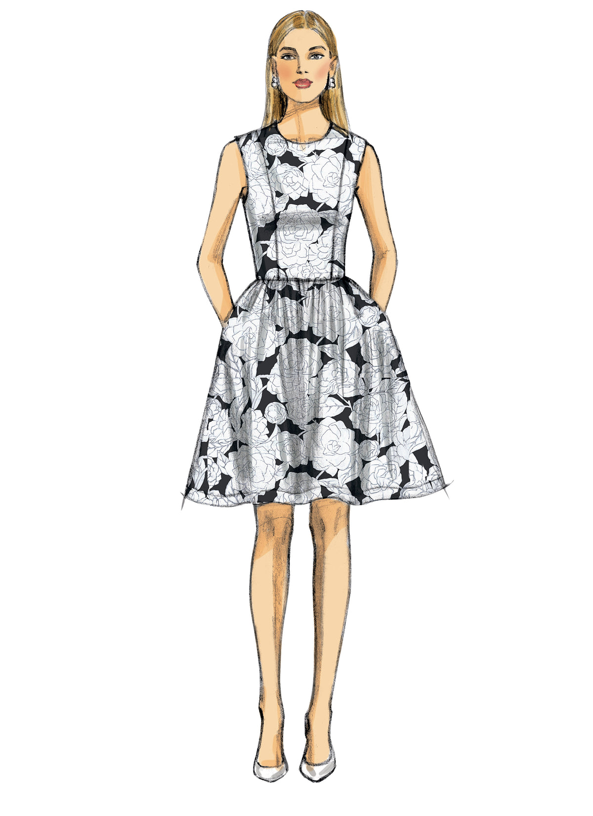 Vogue Patterns V9075 dress sewing pattern envelope