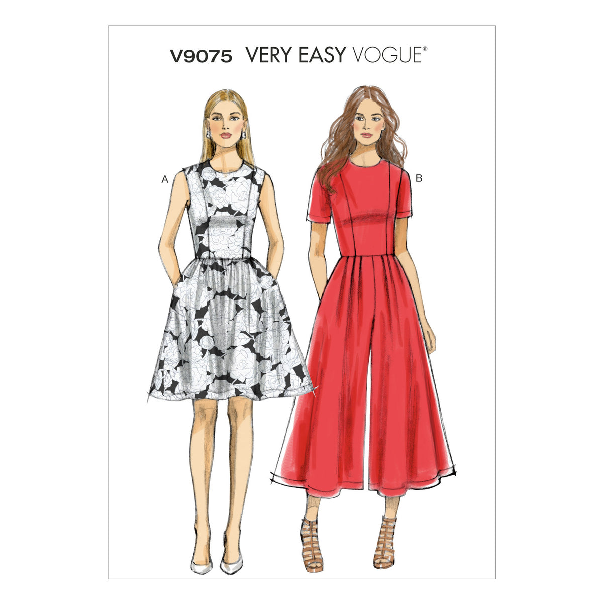 Vogue Patterns V9075 dress sewing pattern envelope