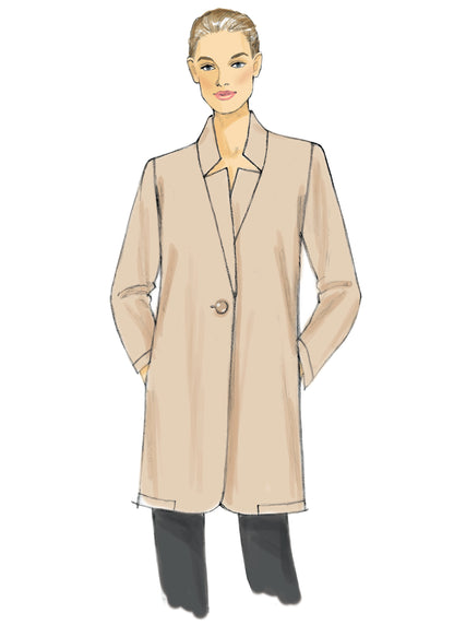 Vogue Patterns V9133 envelope showing misses' unlined jacket designs