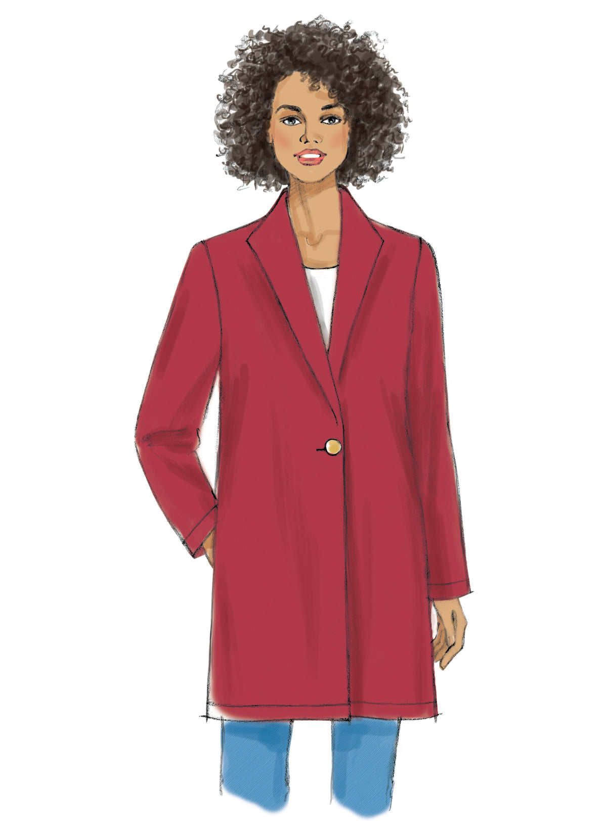 Vogue Patterns V9133 envelope showing misses' unlined jacket designs