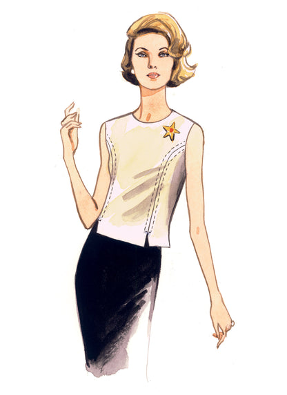 Vogue Patterns V9187 envelope showing misses' top designs