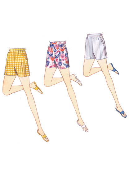 Vogue Patterns V9189 envelope showing misses' shorts & tapered trousers designs