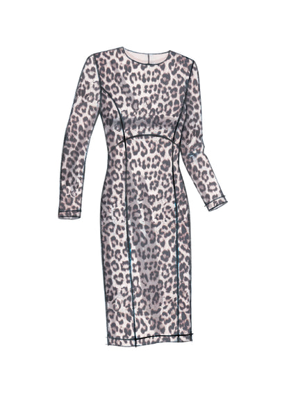 Vogue Patterns V9202 envelope showing misses' empire waist dress designs