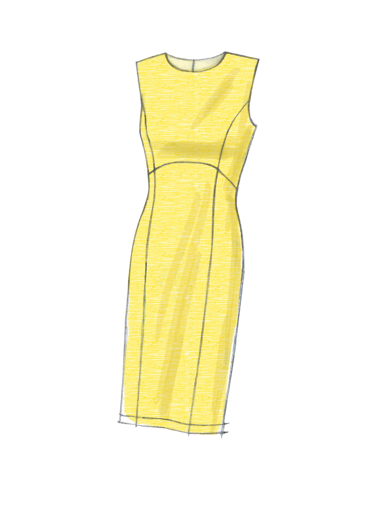 Vogue Patterns V9202 envelope showing misses' empire waist dress designs
