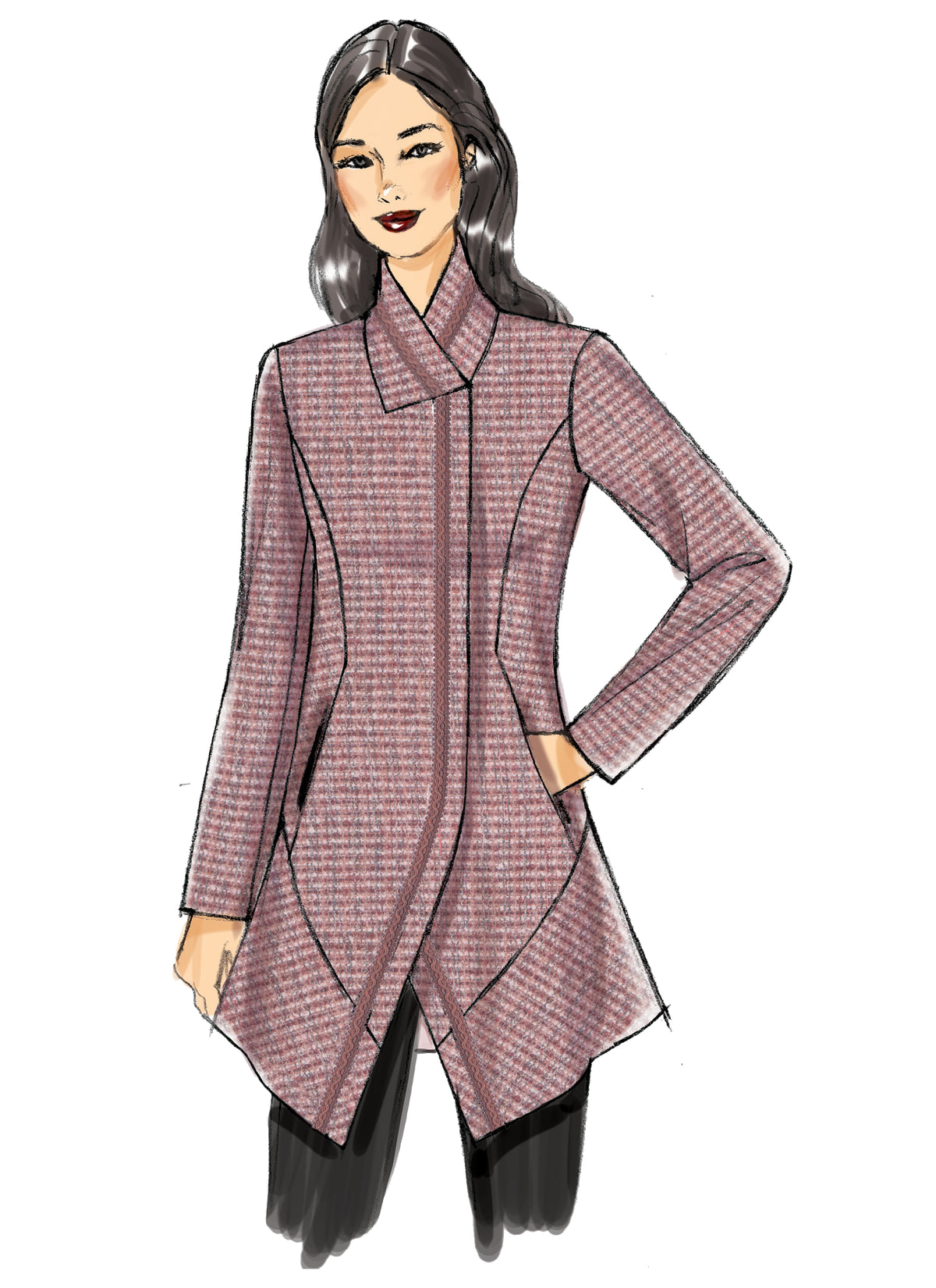 Vogue Patterns V9212 envelope showing misses' lined jacket designs