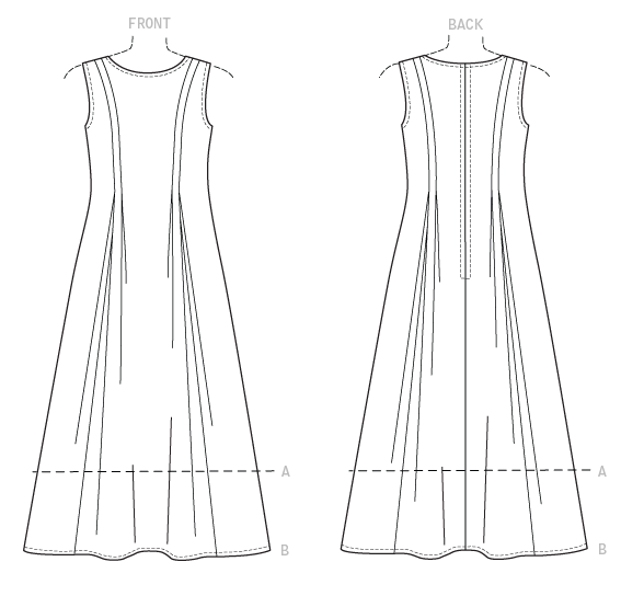 Vogue Patterns V9236 envelope showing misses' fitted dress designs