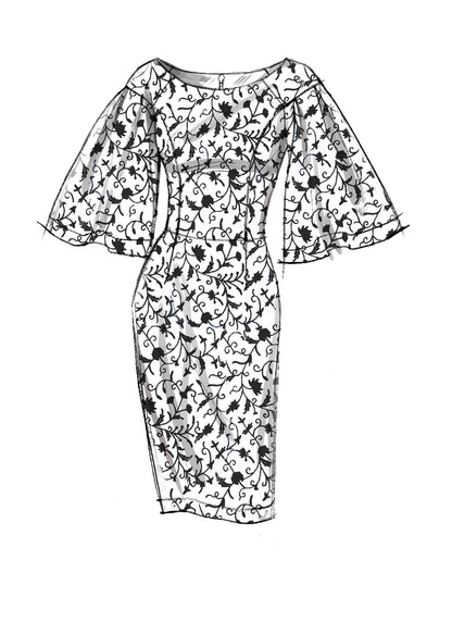 Vogue Patterns V9239 envelope showing misses' fitted bodice dress designs