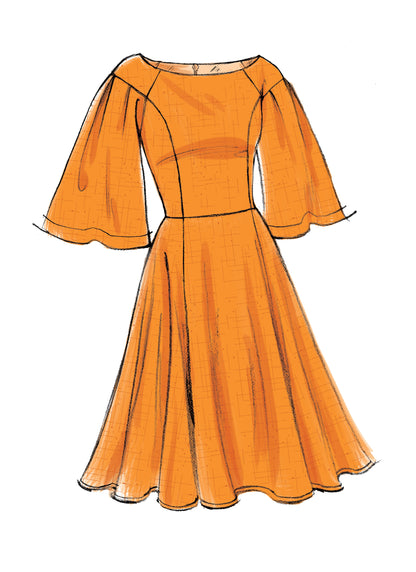 Vogue Patterns V9239 envelope showing misses' fitted bodice dress designs