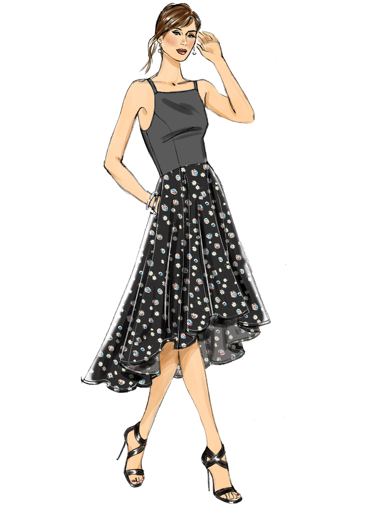 Vogue Patterns V9252 sewing pattern envelope showing the close-fitting dress designs
