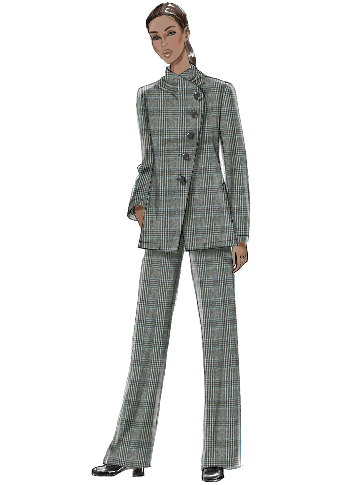 Vogue Patterns V9274 sewing pattern envelope showing the loose-fitting jacket designs