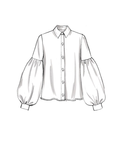 Vogue Patterns V9299 sewing pattern envelope showing the loose-fitting top designs