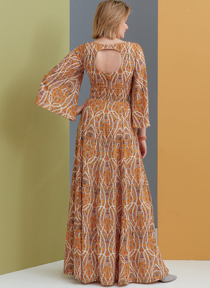 Vogue Patterns V9328 sewing pattern envelope showing the dress designs