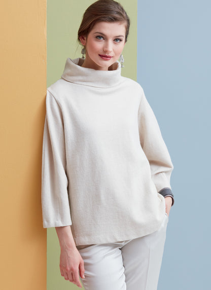 Vogue Patterns V9330 sewing pattern envelope showing the pullover top designs