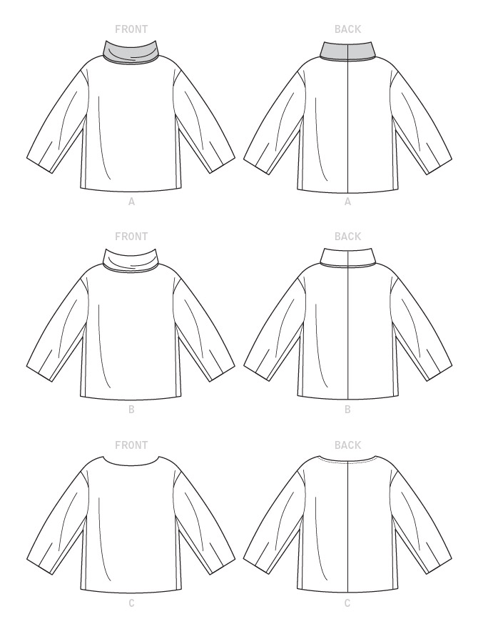 Vogue Patterns V9330 sewing pattern envelope showing the pullover top designs