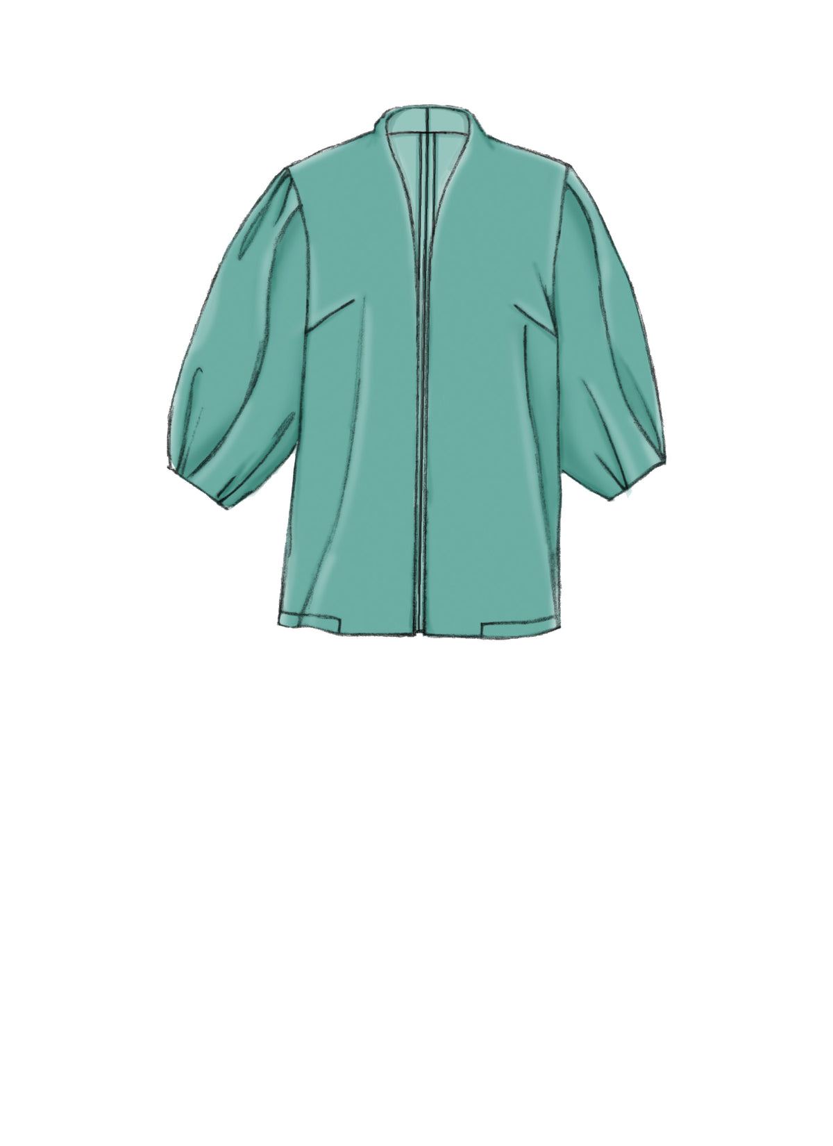 Vogue Patterns V9338 sewing pattern envelope showing the unlined jacket designs