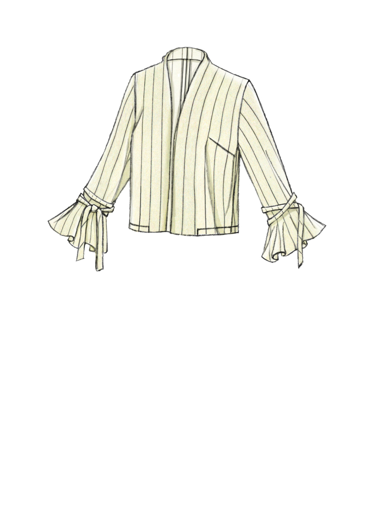 Vogue Patterns V9338 sewing pattern envelope showing the unlined jacket designs