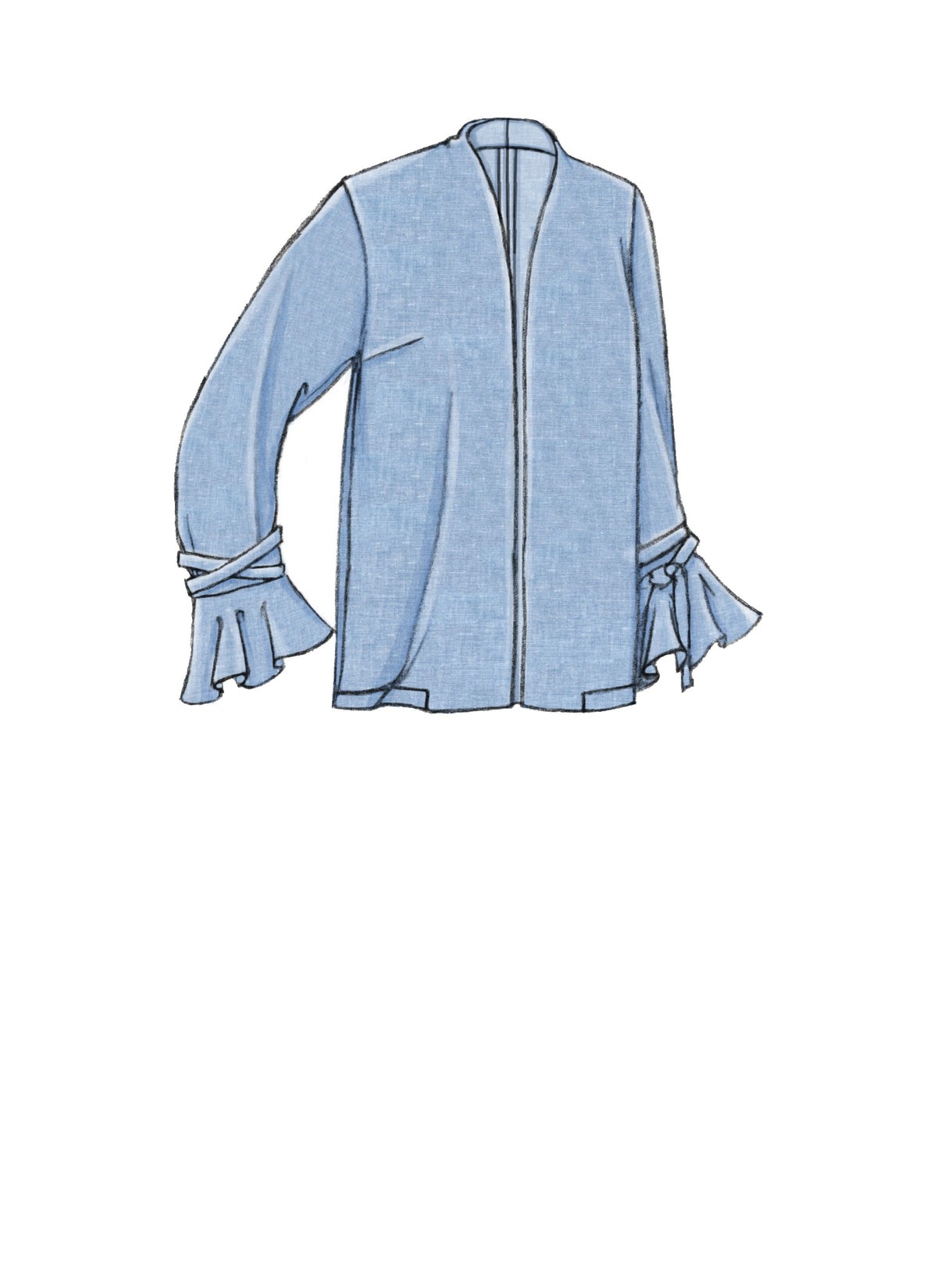 Vogue Patterns V9338 sewing pattern envelope showing the unlined jacket designs