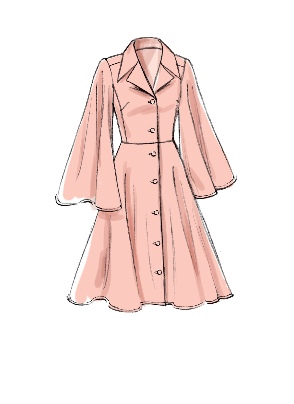 Vogue Patterns V9345 envelope showing dress designs