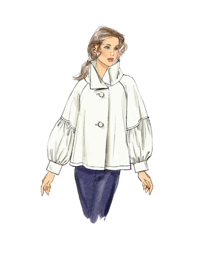 Vogue Patterns V9347 envelope showing swing top designs