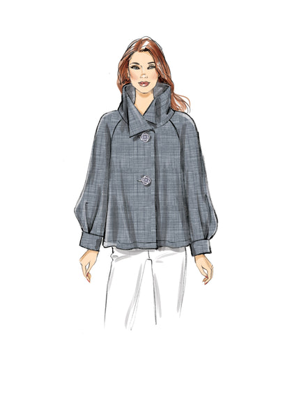 Vogue Patterns V9347 envelope showing swing top designs