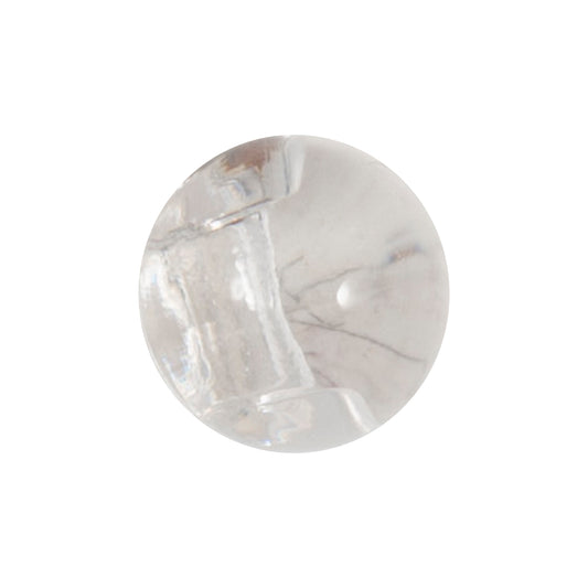 Clear round shank button